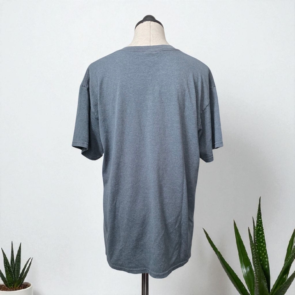 Foo Fighters Rock-n-Roll Blue Gray Graphic Tee with Winged Design Logo Unisex - Picture 4 of 5
